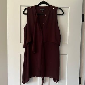 WHBM maroon tunic